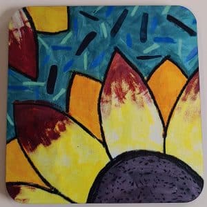 "Sunflowers" Coaster